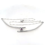 Amethyst Bar Necklace