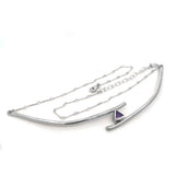 Amethyst Bar Necklace