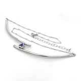 Amethyst Bar Necklace