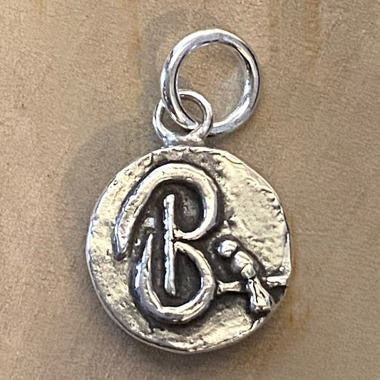 Letters with Life Charm — B