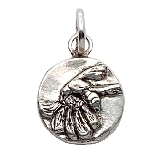 Summer Season Bee on Flower Charm