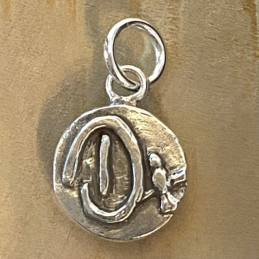 Letters with Life Charm — D