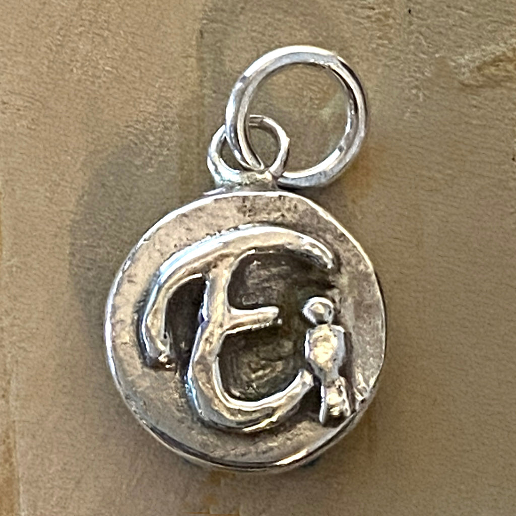 Letters with Life Charm — E