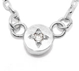 White Diamond Full Moon Necklace