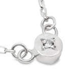 White Diamond Full Moon Necklace