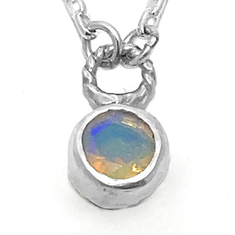 Dainty Ethiopian Opal Necklace