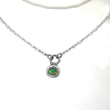 Dainty Ethiopian Opal Necklace