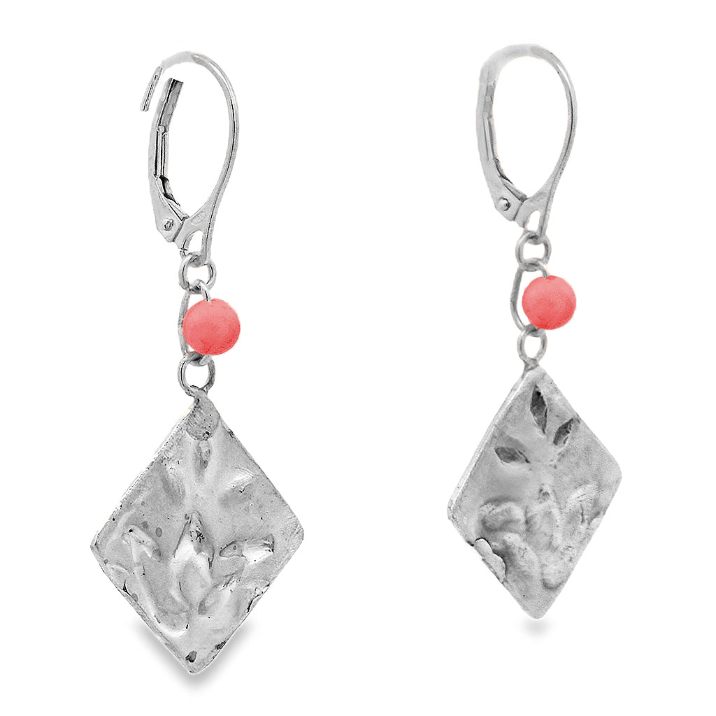 Diamond Shape Carnelian earrings