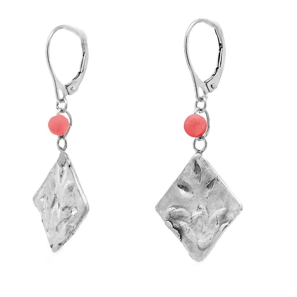 Diamond Shape Carnelian earrings