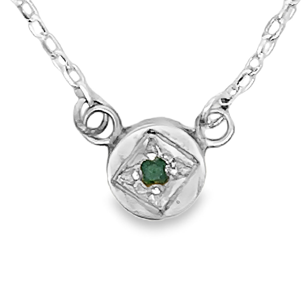 Full Moon Emerald Necklace