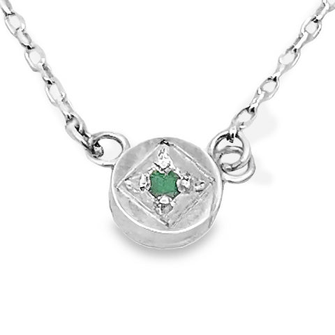 Full Moon Emerald Necklace