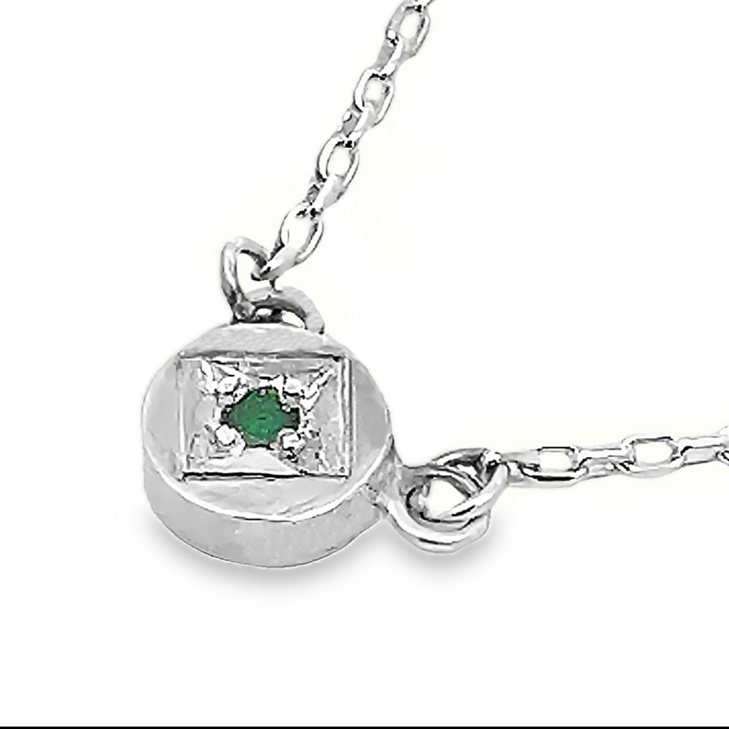 Full Moon Emerald Necklace
