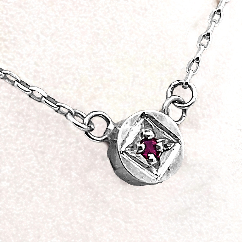 Full Moon Ruby Necklace