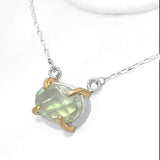Emerald Prongs Necklace