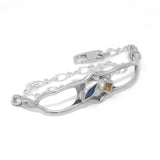 Happy Wave Iolite and Citrine Bracelet