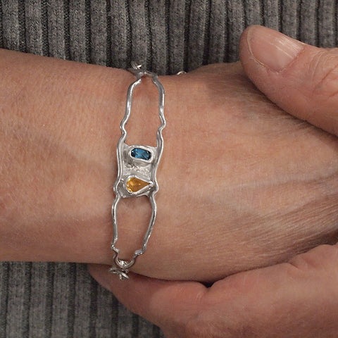 Happy Wave London Topaz and Citrine Bracelet