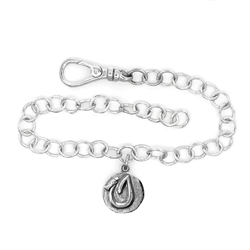 Letters with Life Charm — J