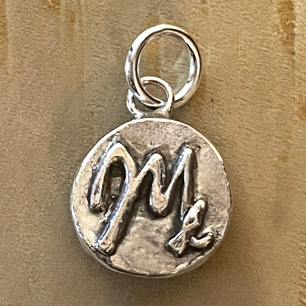 Letters with Life Charm — M