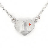Grateful Heart & Garnet Necklace