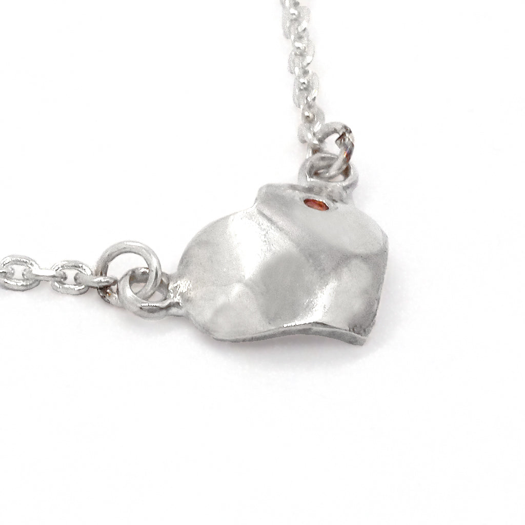 Grateful Heart & Garnet Necklace
