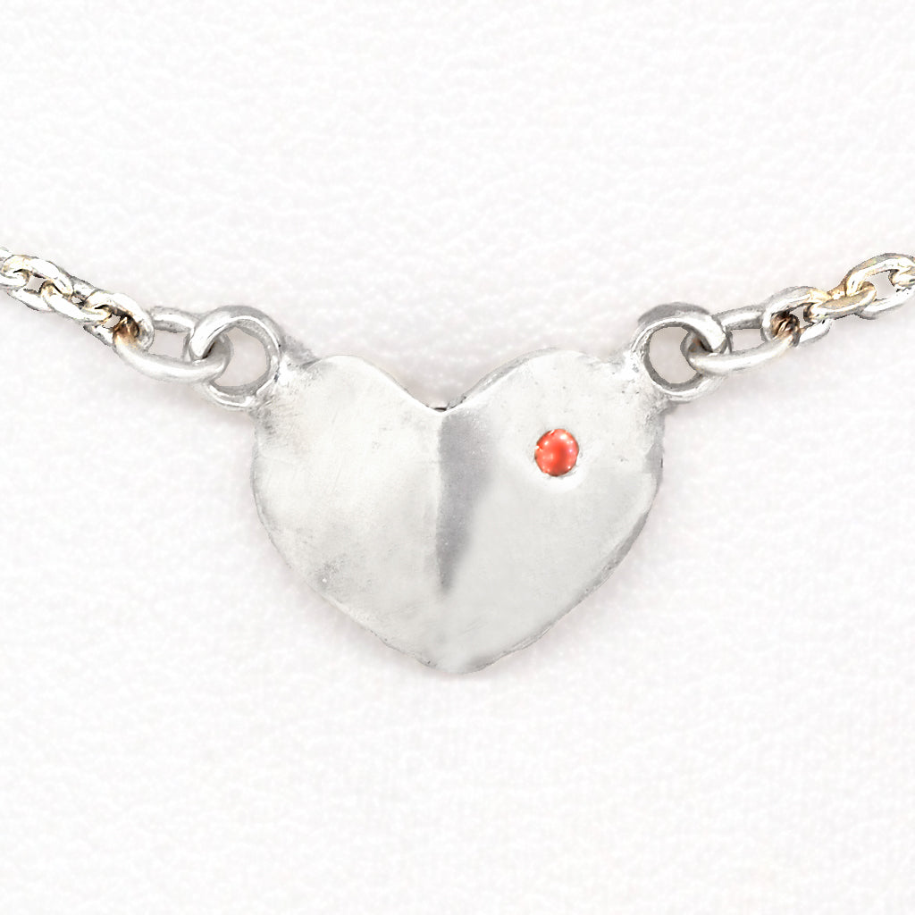 Grateful Heart & Garnet Necklace