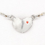 Grateful Heart & Garnet Necklace