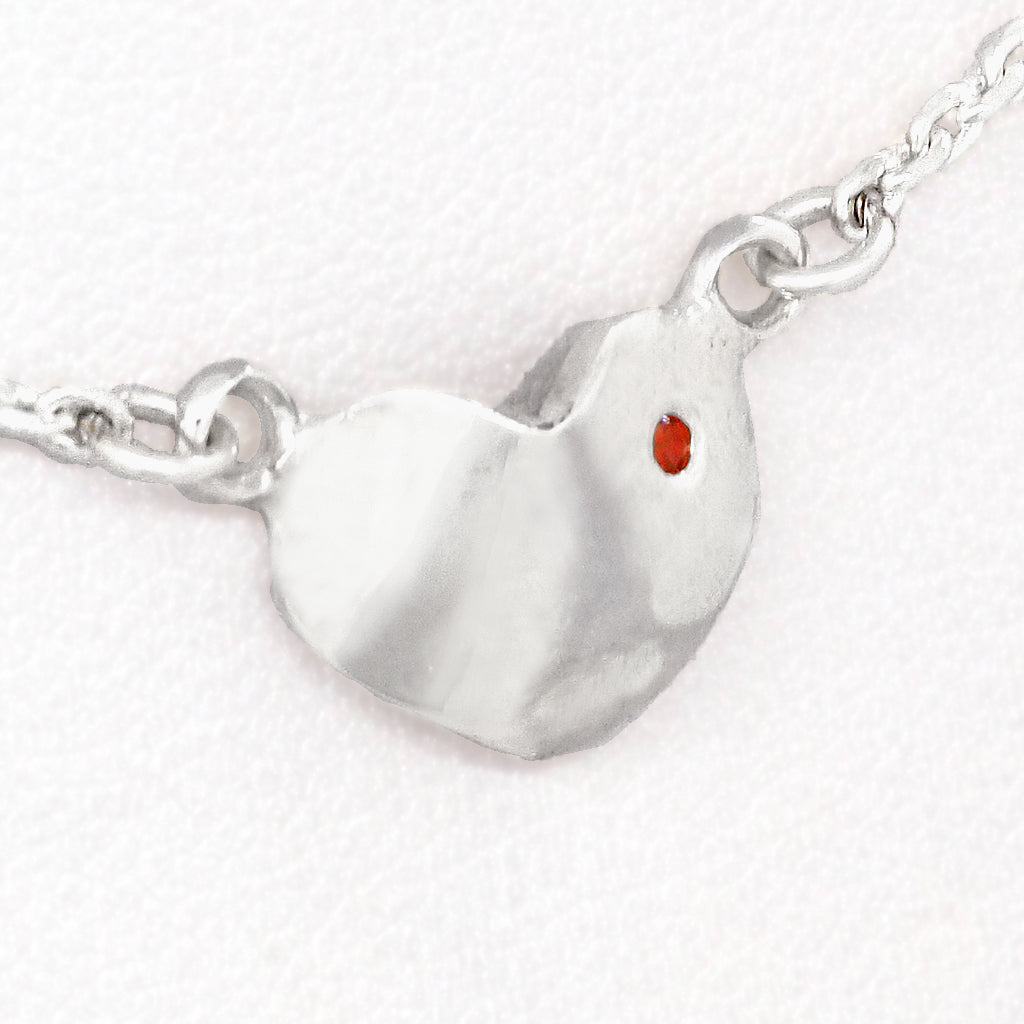 Grateful Heart & Garnet Necklace