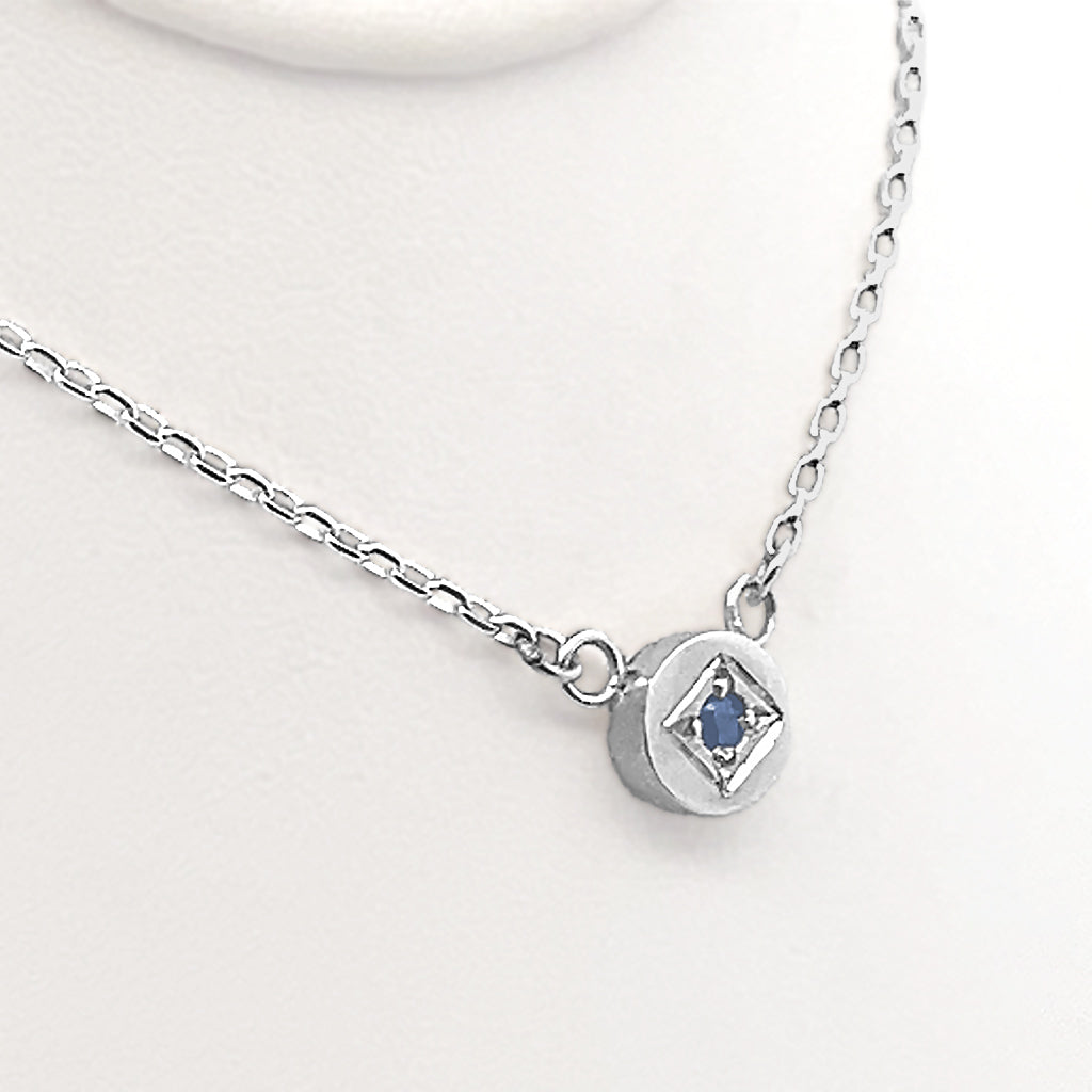 Full Moon Sapphire Necklace