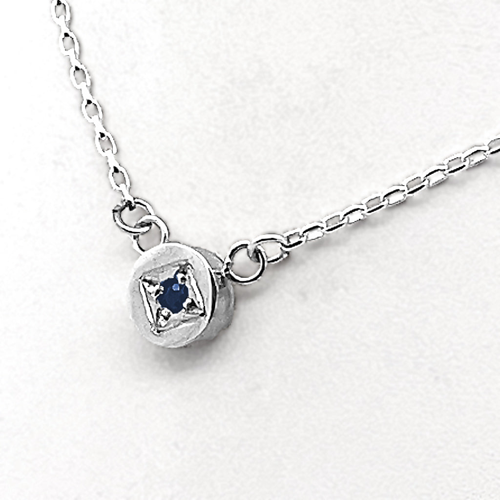 Full Moon Sapphire Necklace