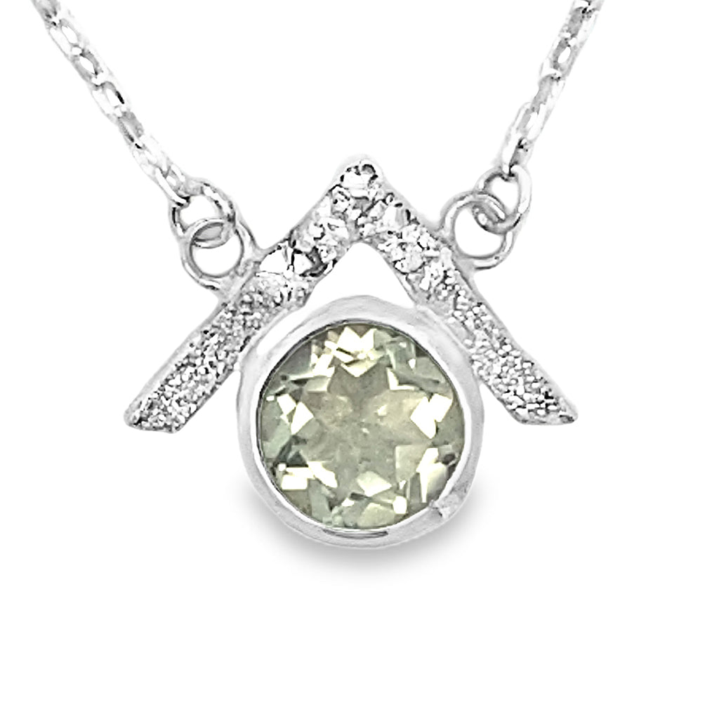 North Point Green Amethyst Necklace