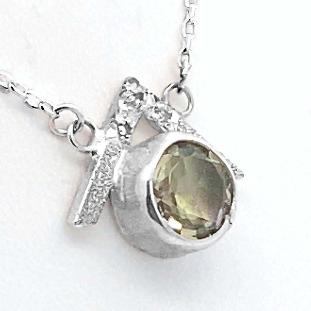 North Point Green Amethyst Necklace