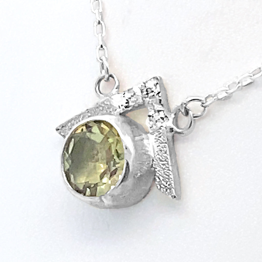 North Point Green Amethyst Necklace