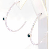 Open Hoops black Onyx
