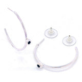 Open Hoops black Onyx