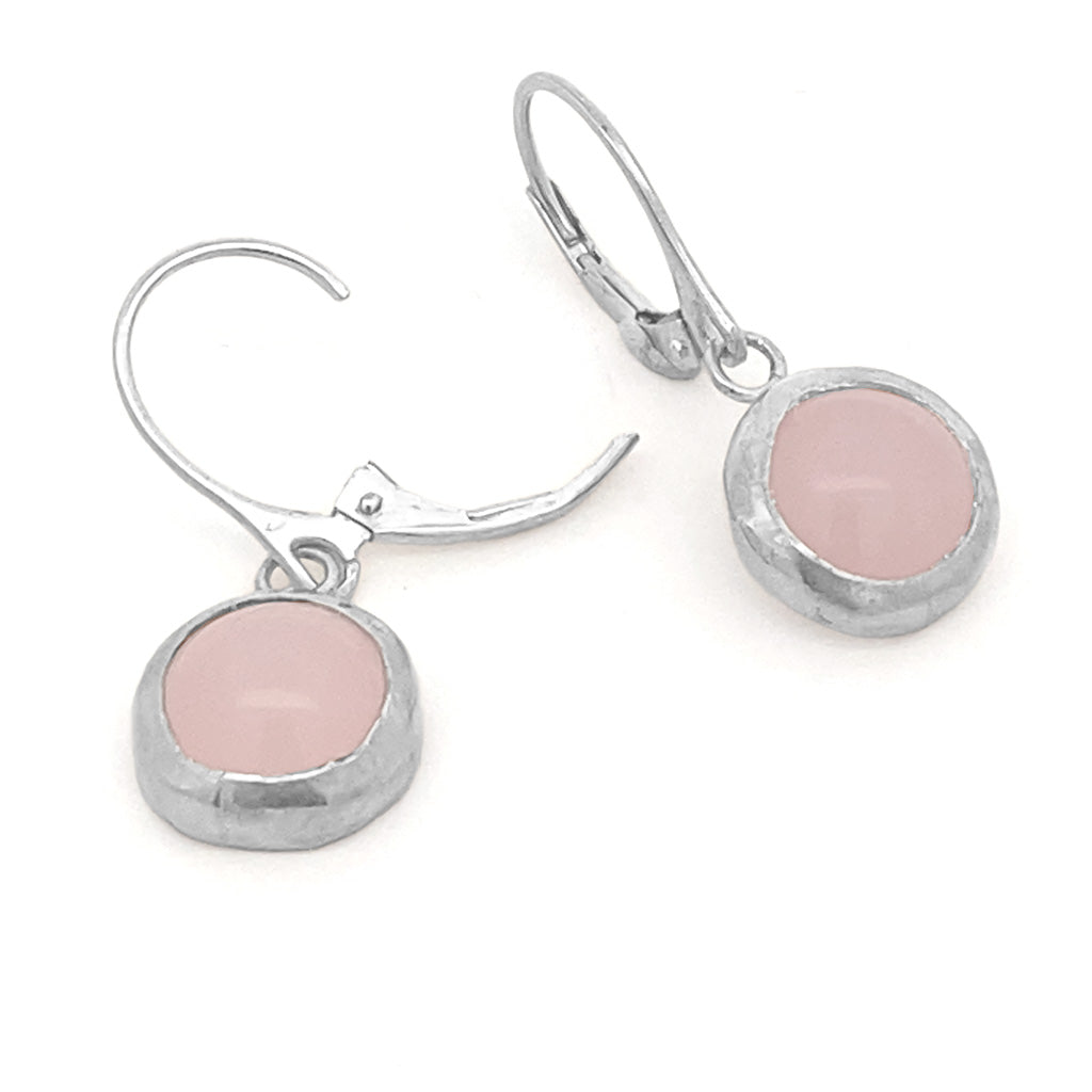 Rose Quartz Dangle earrings
