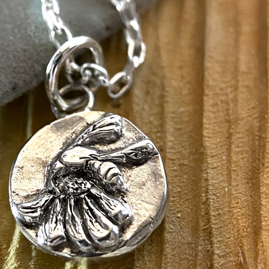Summer Season Bee on Flower Charm
