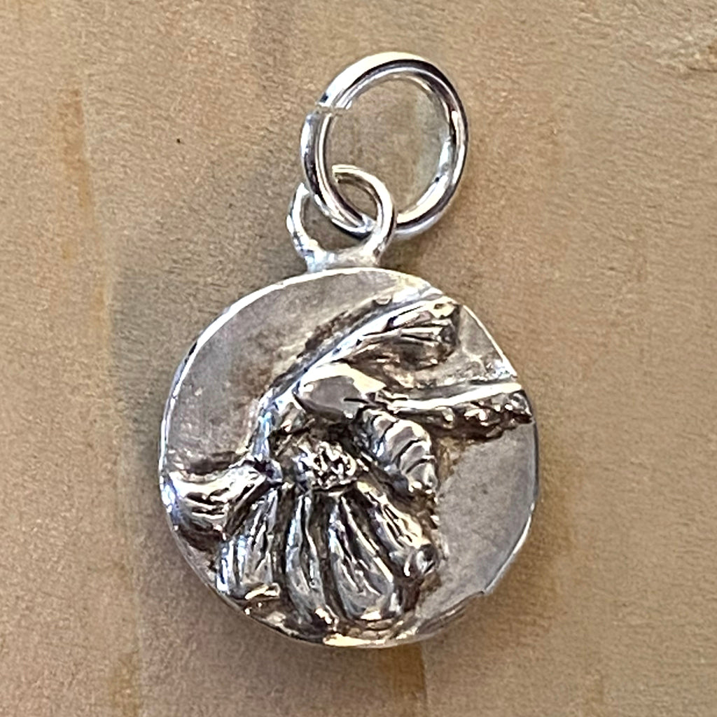 Summer Season Bee on Flower Charm