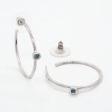Open Hoops Swiss Topaz
