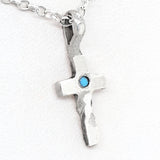 Twisted Cross with Turquoise Pendant