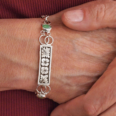 Violet Leaf Bracelet