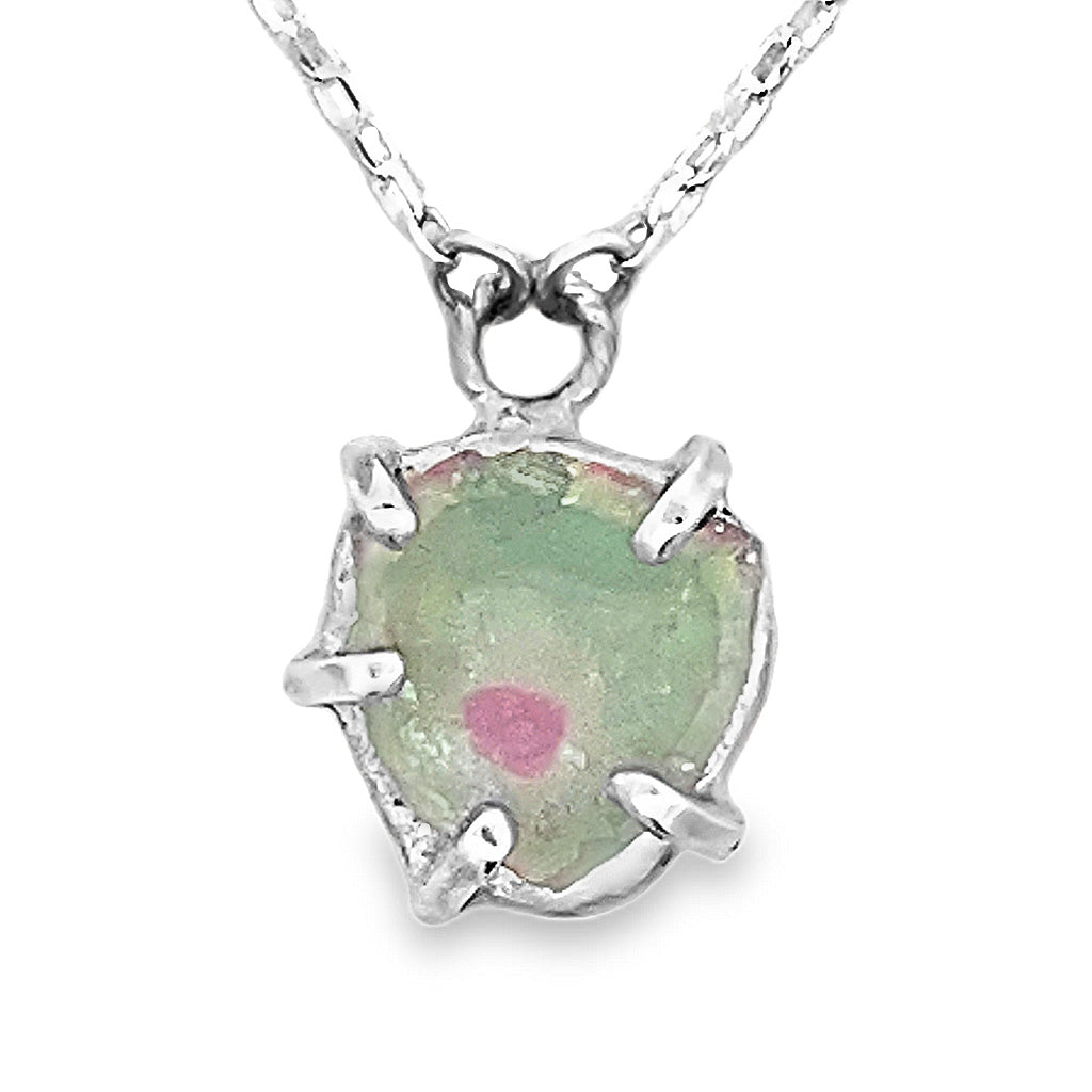 Wateremelon Tourmaline Necklace
