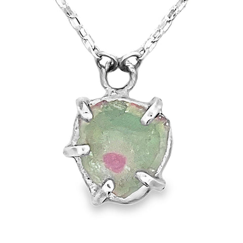Wateremelon Tourmaline Necklace