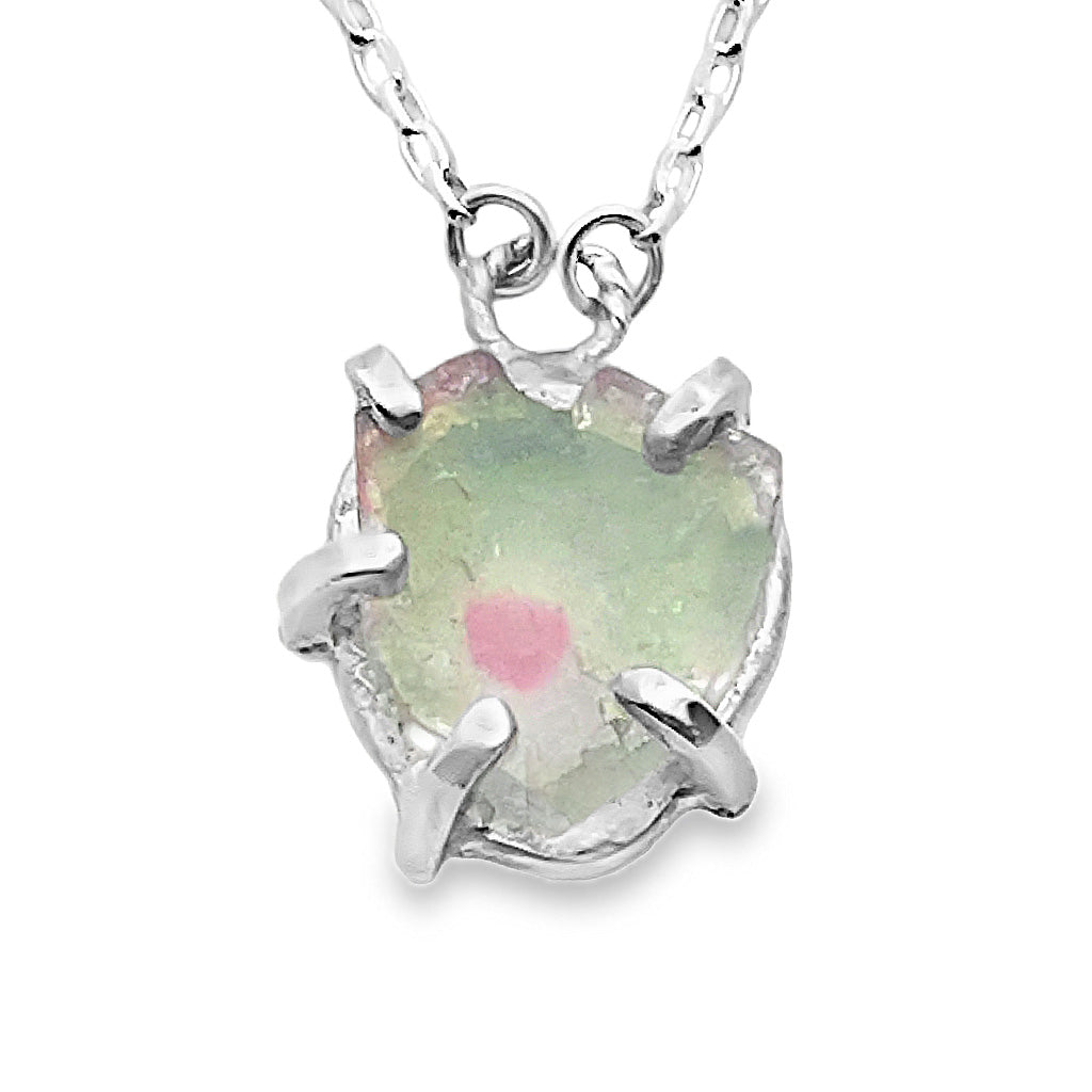 Wateremelon Tourmaline Necklace
