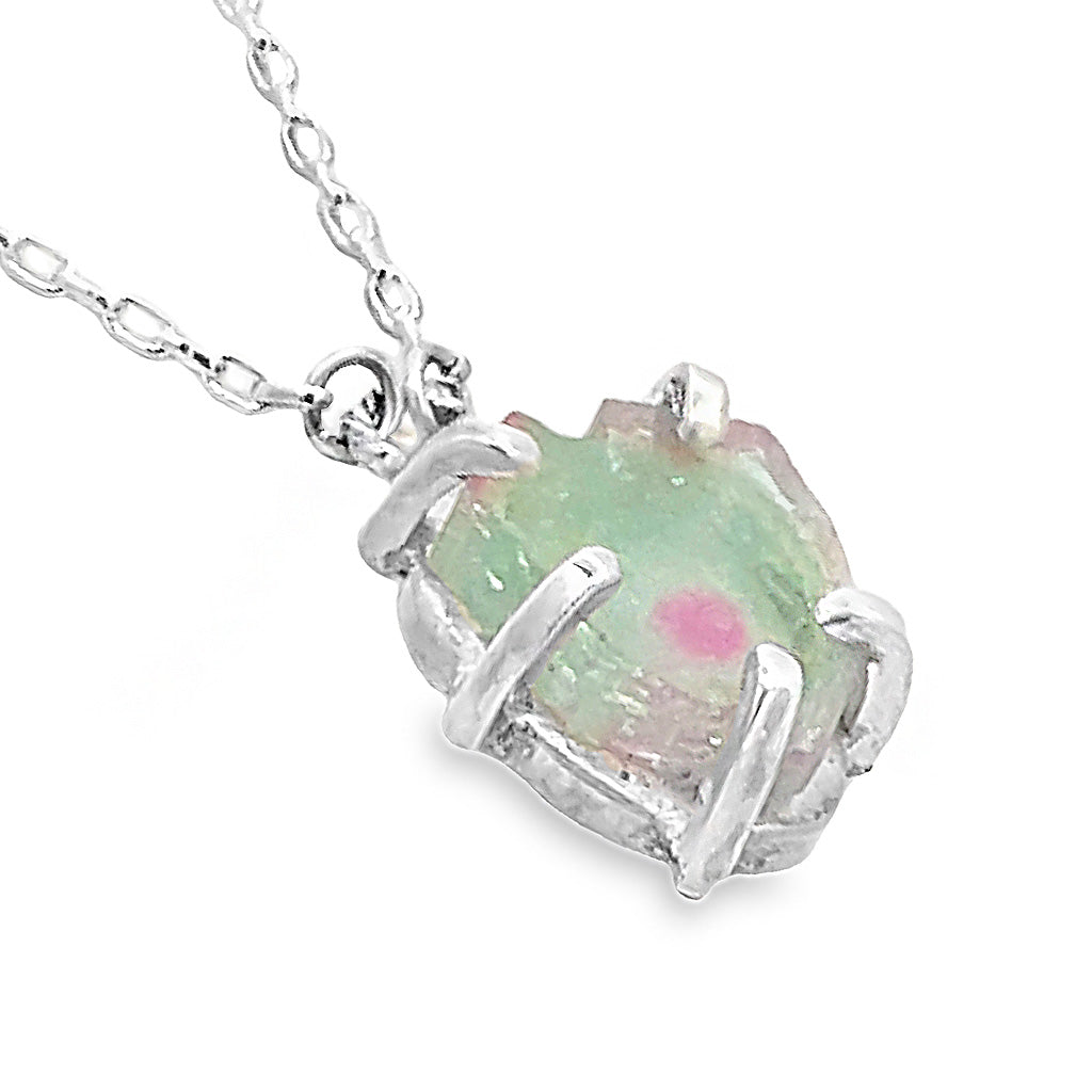 Wateremelon Tourmaline Necklace