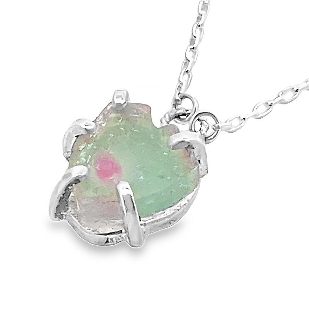 Wateremelon Tourmaline Necklace