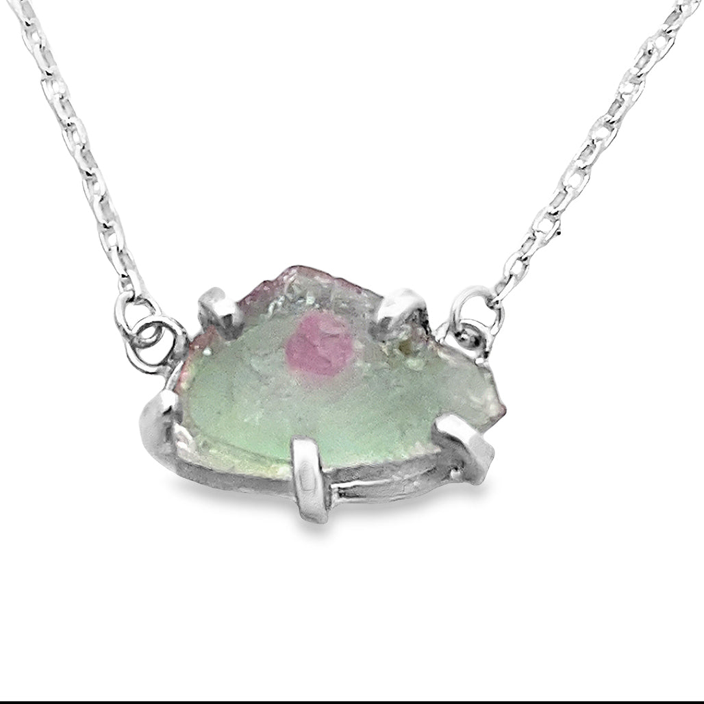 Watermelon Tourmaline Necklace
