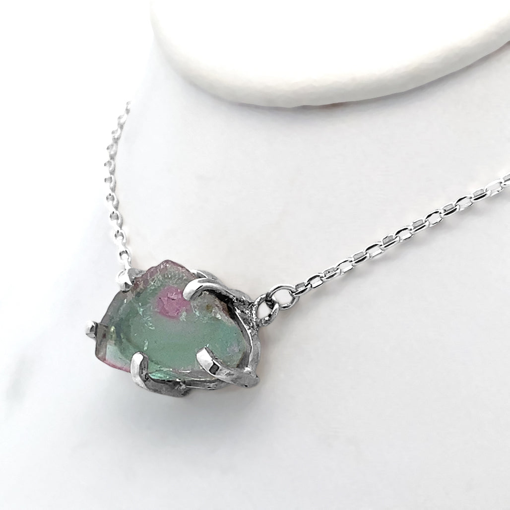 Watermelon Tourmaline Necklace