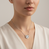 Woman wearing North Star Necklace