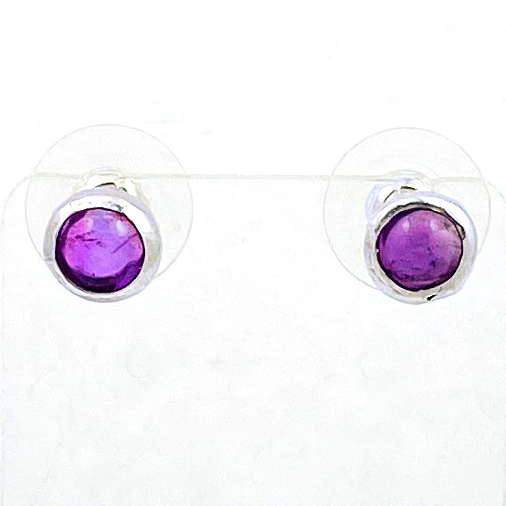 Amethyst Post earrings