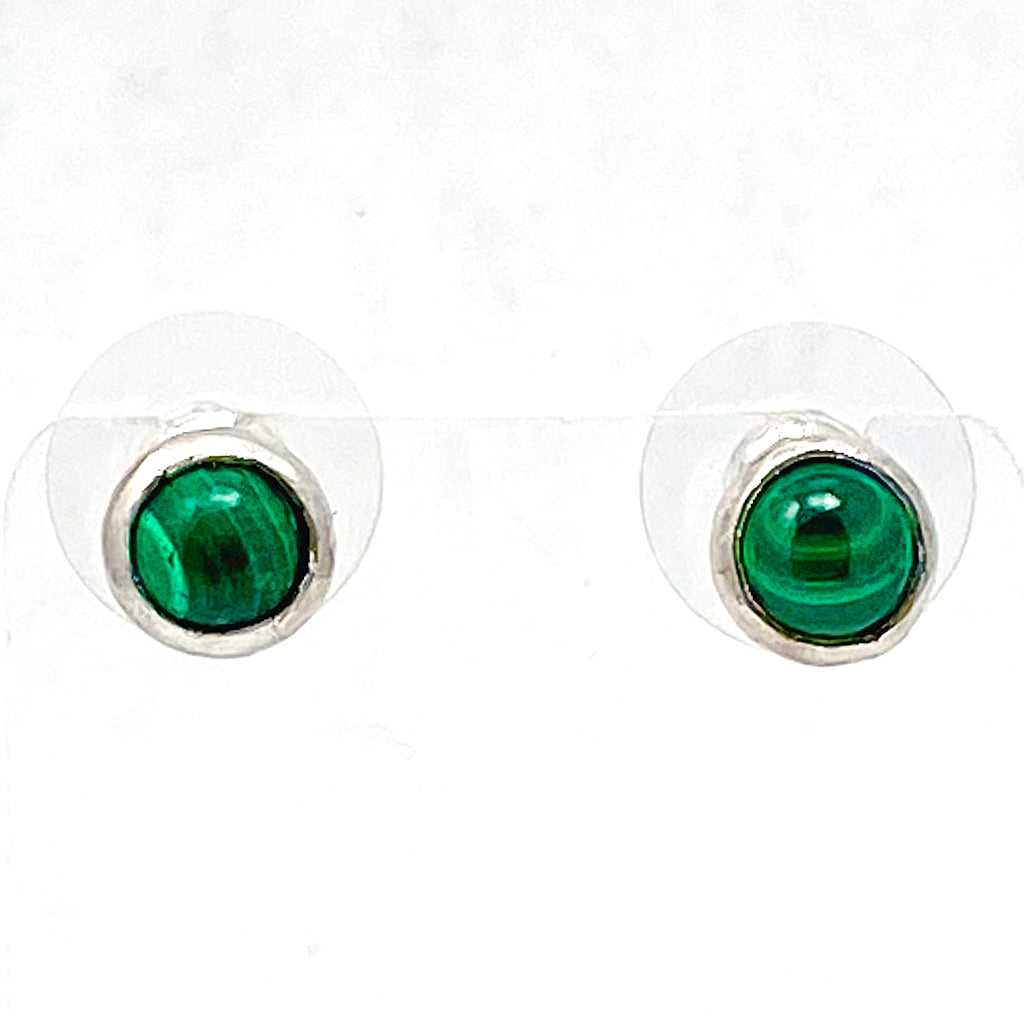 Malachite Post earrings